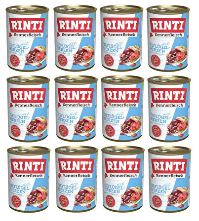 Rinti Yürekli Gurme Köpek Konservesi 400 Gr. X 12 Adet