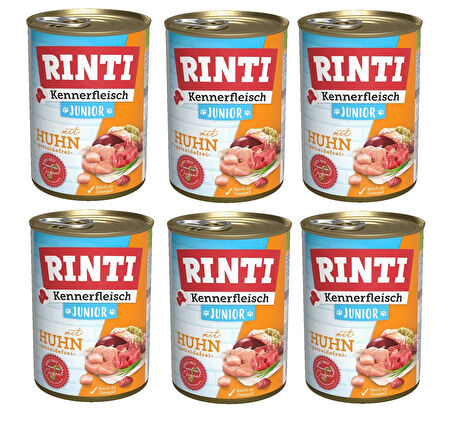 Rinti Tavuklu Gurme Yavru Köpek Konservesi 400 Gr. X 6 Adet
