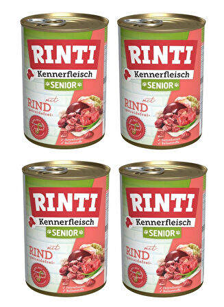 Rinti Dana Etli Senior Gurme Yaşlı Köpek Konservesi 400 Gr. X 4 Adet