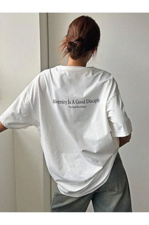 Unisex Adversity Is A Good Disciple Baskılı Tasarım Tshirt
