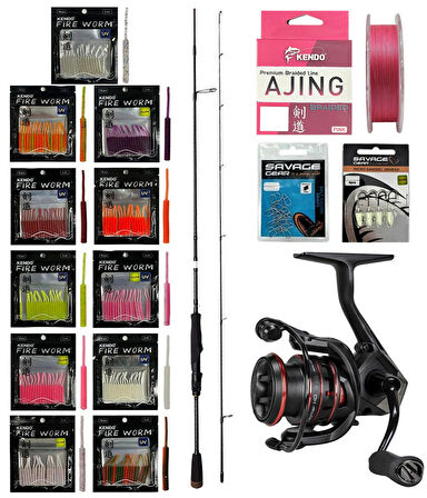 YekOutdoor ULTRA LRF Seti Savage Gear SG2 Ultra Light Game 2.13M 2-10GR &Okuma Ceymar CHD-2500A Olta Makinesi