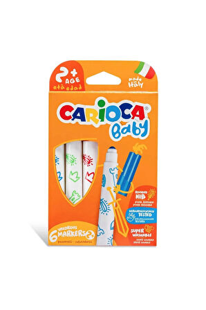 Baby Süper Yıkanabilir Jumbo Keçeli Boya Kalemi 6lı