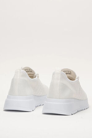 Kadın Ortopedik Taban Triko Günlük Spor Ayakkabı BEYAZ