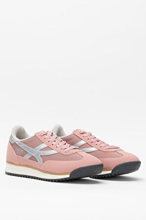 Kadın Denye Kumaş Günlük Spor Ayakkabı PUDRA