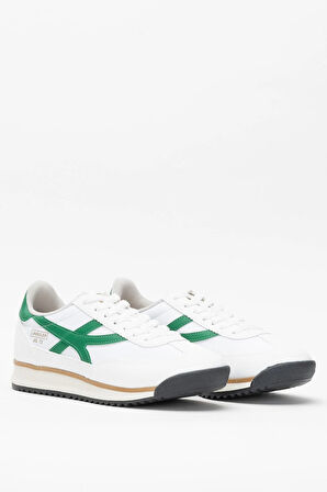 Kadın Denye Kumaş Günlük Spor Ayakkabı BEYAZ - YEŞİL