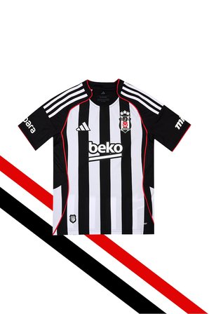 ORJİNAL LİSANSLI ADİDAS BEŞİKTAŞ FORMA 25-26 SEZON ÇUBUKLU ÇOCUK FORMASI