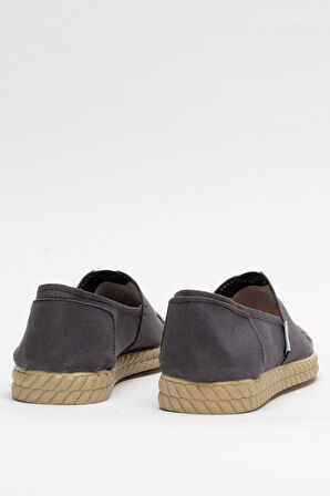 Kadın Keten Babet Ayakkabı FÜME