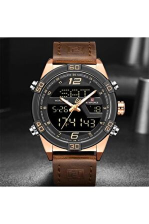 NAVİFORCE NF-9128M-BRWRS SPOR ŞIK ERKEK KOL SAATİ