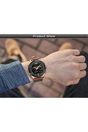 NAVİFORCE NF-9128M-BRWRS SPOR ŞIK ERKEK KOL SAATİ