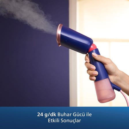  Philips 5000 Serisi El Tipi Buharlı Düzleştirici, Seyahat için taşınabilir, Tak ve Çalıştır, STH503