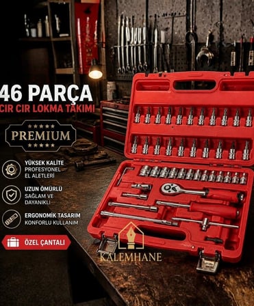 Kalemhane 46 Parça Yüksek Kalite Lokma Takımı