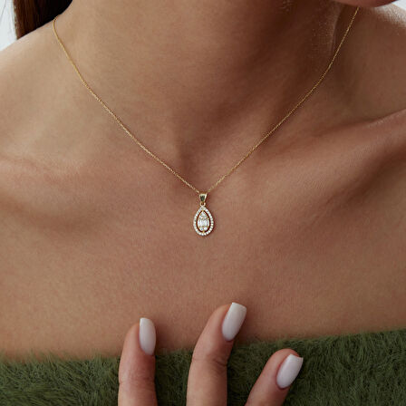 Twin Baget Damla Kolye