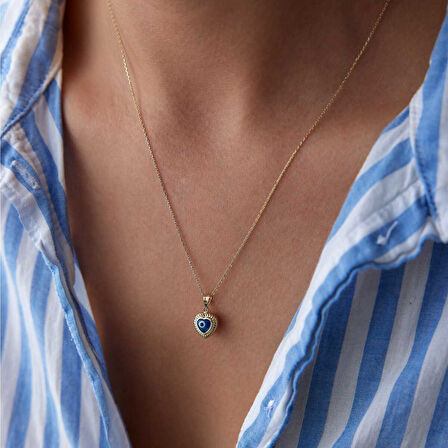 Kalpli Burgu Göz Kolye