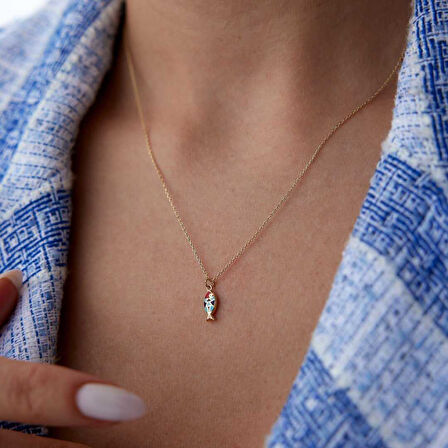 Mini Fortuna Balık Kolye