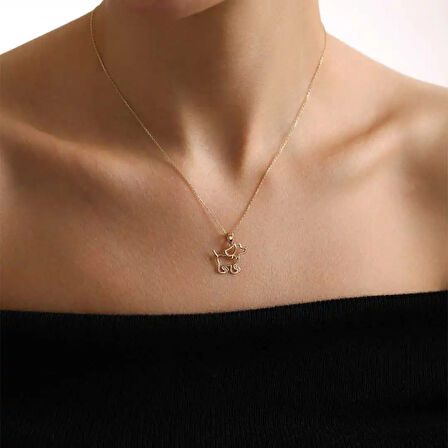 Köpek Silueti Kolye