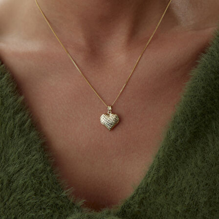 Kalemli Heart Kolye