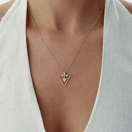 Geo Triangle Kolye