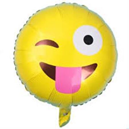 FOLYO BALON EMOJİ DİL ÇIKARAN 18'' D.Ü 6TL