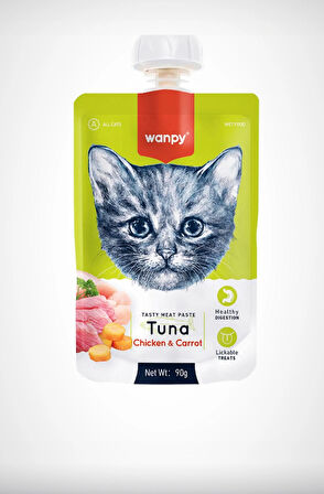WANPY Karışık Sıvı Kedi Ödül Maması 90 gr X 4 Adet SK :2026