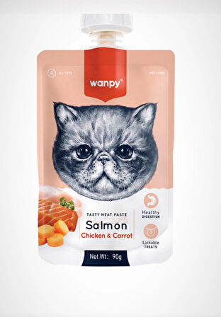 WANPY Karışık Sıvı Kedi Ödül Maması 90 gr X 4 Adet SK :2026