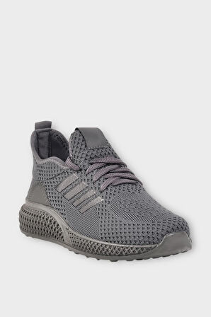 Kadın Hafif Hava Alabilen Triko Spor Ayakkabı FÜME