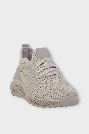 Kadın Hafif Hava Alabilen Triko Spor Ayakkabı BEJ