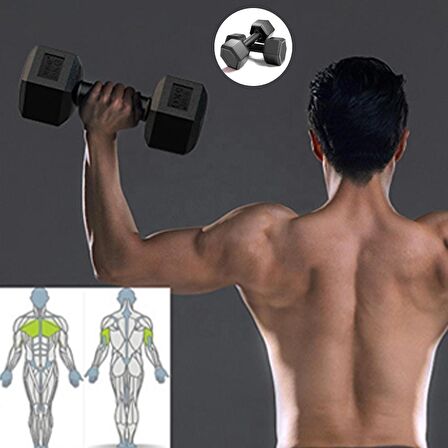 Leyaton 10 Kg X 2 Adet 20 Kg Dambıl Seti, Dumbell Set Dumbell 2x10 kg