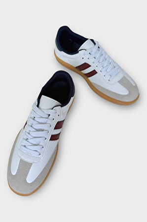 Kadın Hafif Comfort Spor Ayakkabı BEYAZ - BORDO