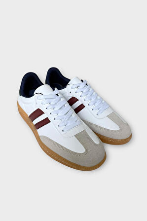 Kadın Hafif Comfort Spor Ayakkabı BEYAZ - BORDO
