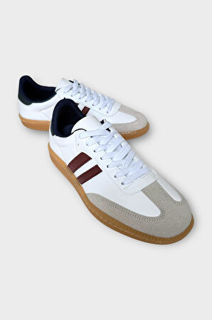 Kadın Hafif Comfort Spor Ayakkabı BEYAZ - BORDO