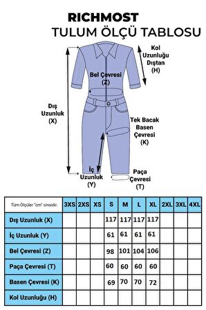 Yanları Düğme Detaylı ve Kolsuz Cepli  Astarsız Oversize Rahat Kadın Tulum Kar Açık Mavi Denim