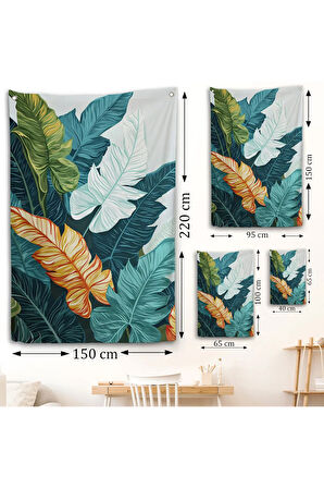 Renkli Yapraklar Duvar Örtüsü-7567