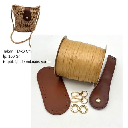 Angel Çanta Aksesuar Nezcraft Telefon Çantası Yapım Seti Taba Renk 