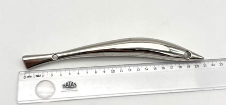 Angel Çanta Aksesuar 21 Cm Balık Model Çanta Sapı Silvery  Renk 