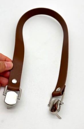 Angel Çanta Aksesuar 55 Cm Kulpluklu Çanta Sapı Taba Silvery  Metalli