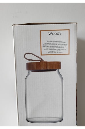 Woody Bamboo Kapaklı Kavanoz 860cc