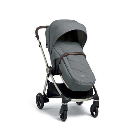 Mamas Papas Strada Cosmo Travel Sistem Bebek Arabası Grey Melange - Black