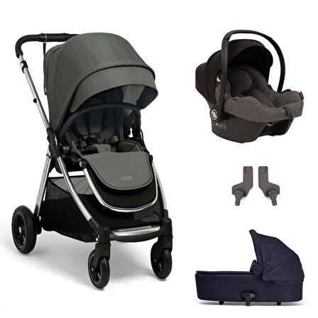 Mamas Papas Flip XT 3 Portbebeli Travel Sistem Bebek Arabası Harbour Grey