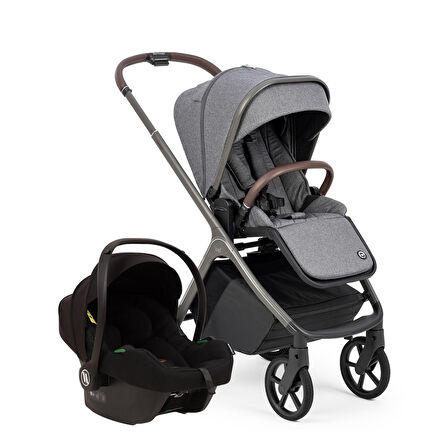 Bagi Heritage Black Cosmo Travel Sistem Bebek Arabası Grey