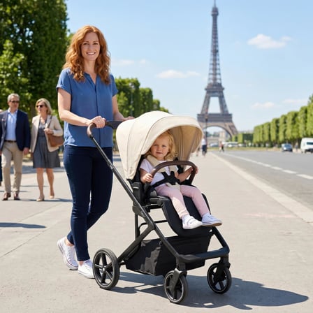 Bagi Neo X Cosmo Travel Sistem Bebek Arabası Beige - Black