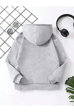 Çocuk  Unisex Oversize Kapüşonlu Sweatshirt