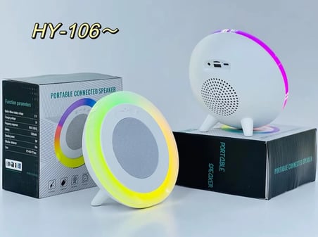 HY106 RGB IŞIKLI TAŞINABİLİR MİNİ BLUETOOTH SPEAKER