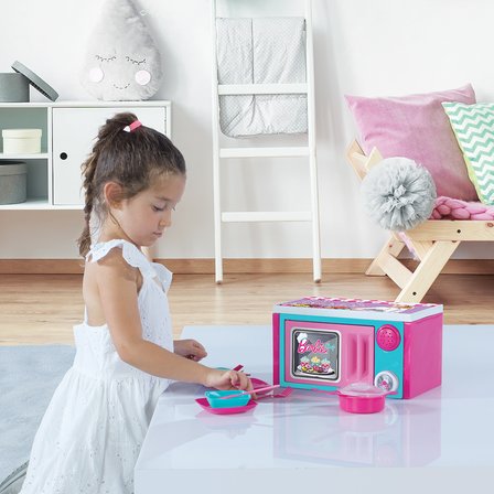 Dolu Oyuncak Barbie Mikrodalga Fırın 1615