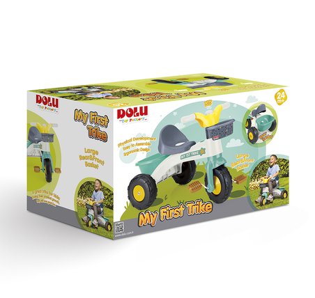 Dolu Oyuncak İlk Bisikletim Tutamaklı Kutulu Yeşil 2604