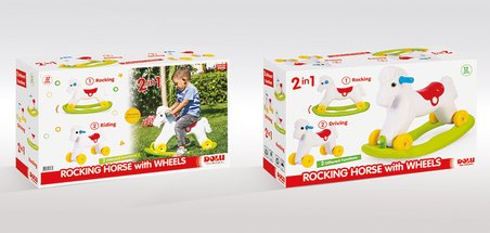 Dolu Oyuncak Sallanan Tekerlekli At Kutuda 7078