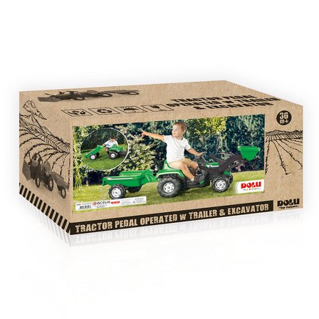 Dolu Oyuncak Ranchero Römorklu Kepçeli Traktor 8048
