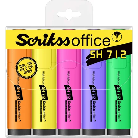 Scrikss Fosforlu Kalem 5 Renk Blister Sh712