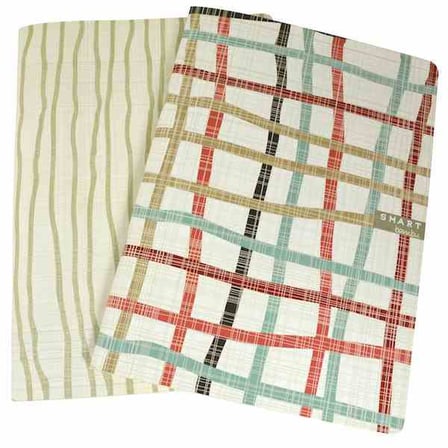 Umur Smart Bambu 26X18.5Cm Plastik Kapak Dikişli Defter (2 Li Paket) U-Sm6001-K
