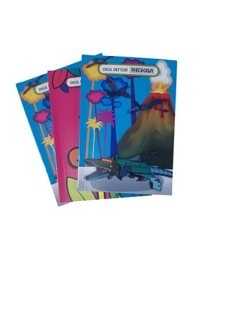 Meteksan Karton Kapak Dikişli Defter Çizgili 72 Yaprak A5 (12 Li Paket)