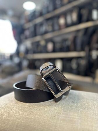 TRG POLO KAHVERENGİ HAKİKİ DERİ ERKEK KEMERİ-4 CM 